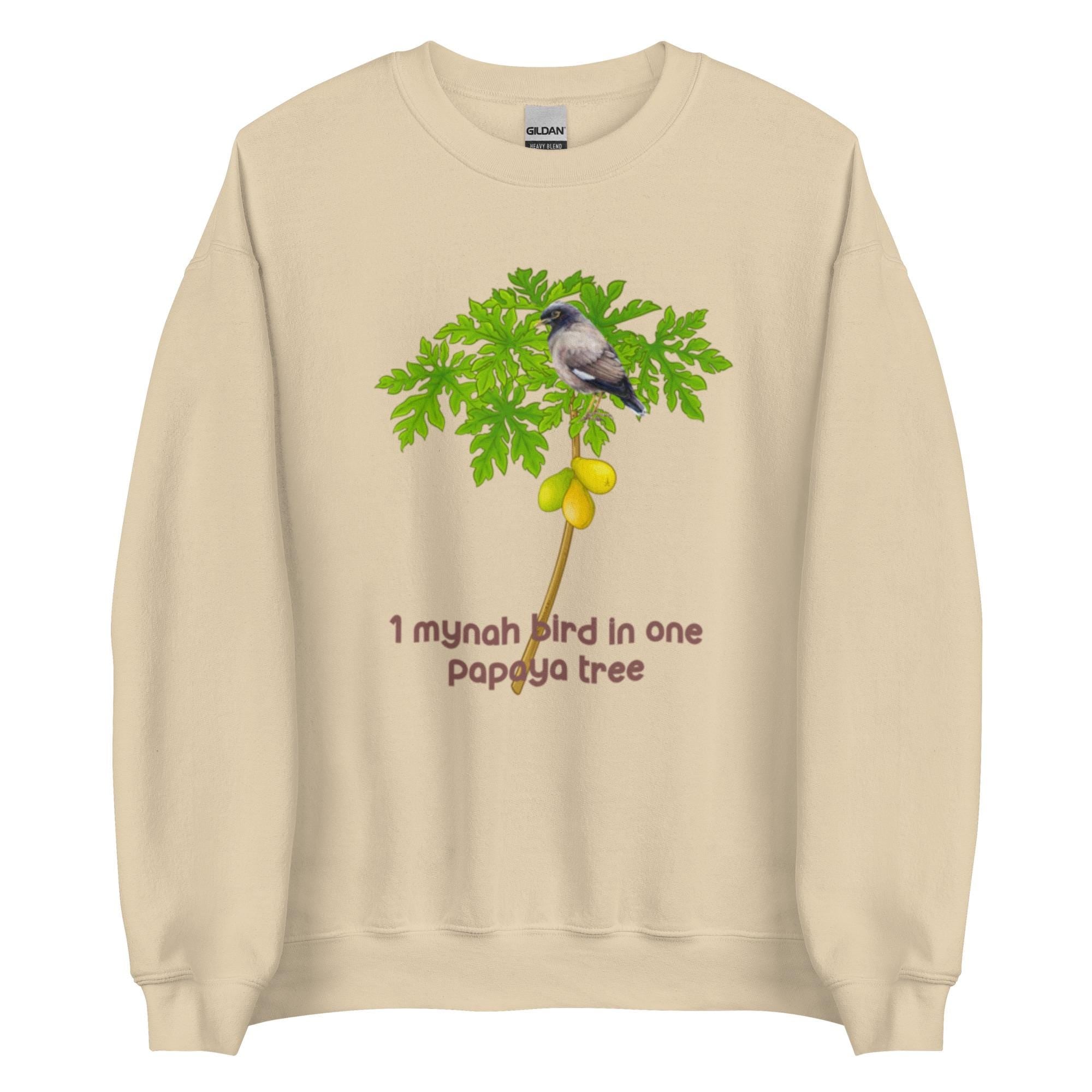Hawaii 12 Days Christmas Song Sweatshirt Pidgin one Mynah Bird in papaya tree hoodie