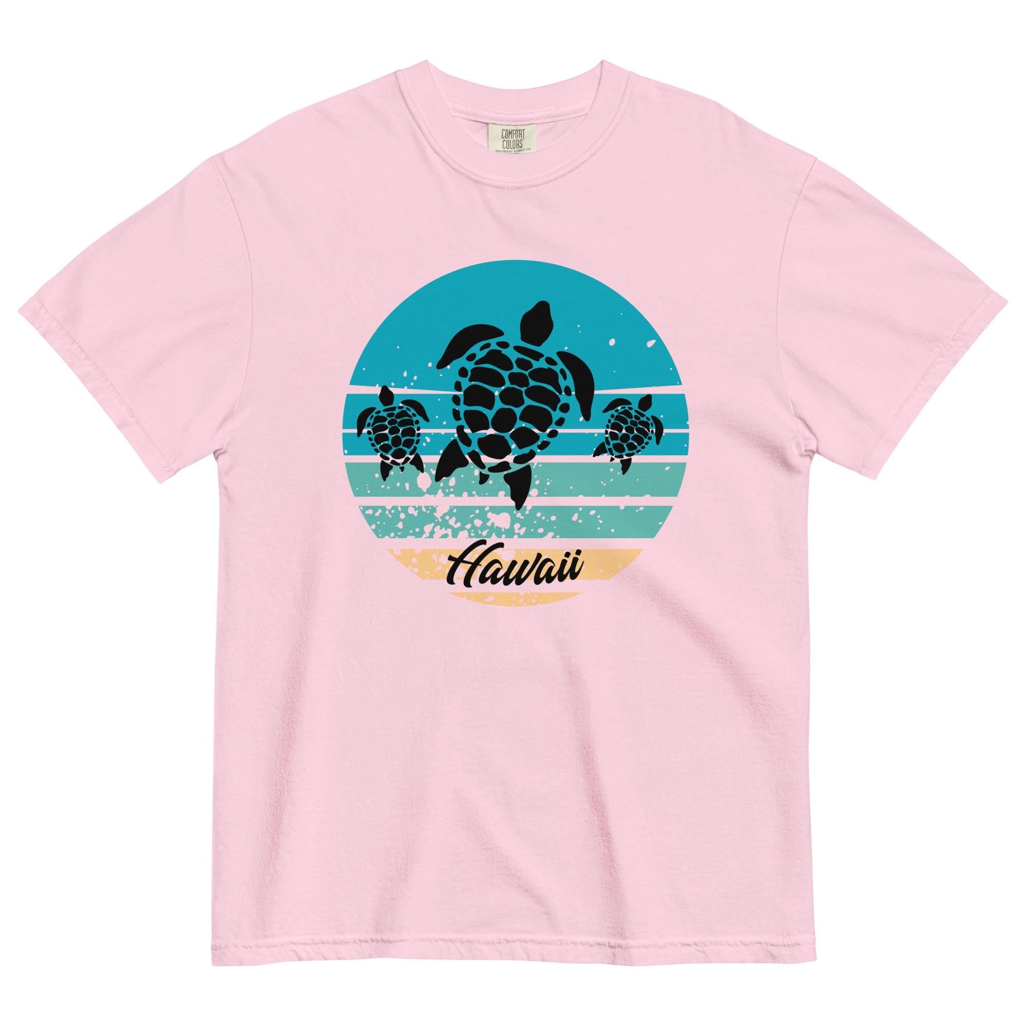 Hawaii turtles Shirt Comfort Colors retro sea turtles Hawaii t-shirt Unisex garment-dyed tee