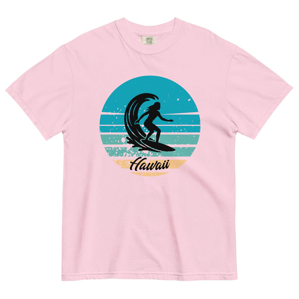 Retro Hawaii surfer shirt Comfort Colors woman surfer tee gift for surfer Unisex garment-dyed heavyweight t-shirt