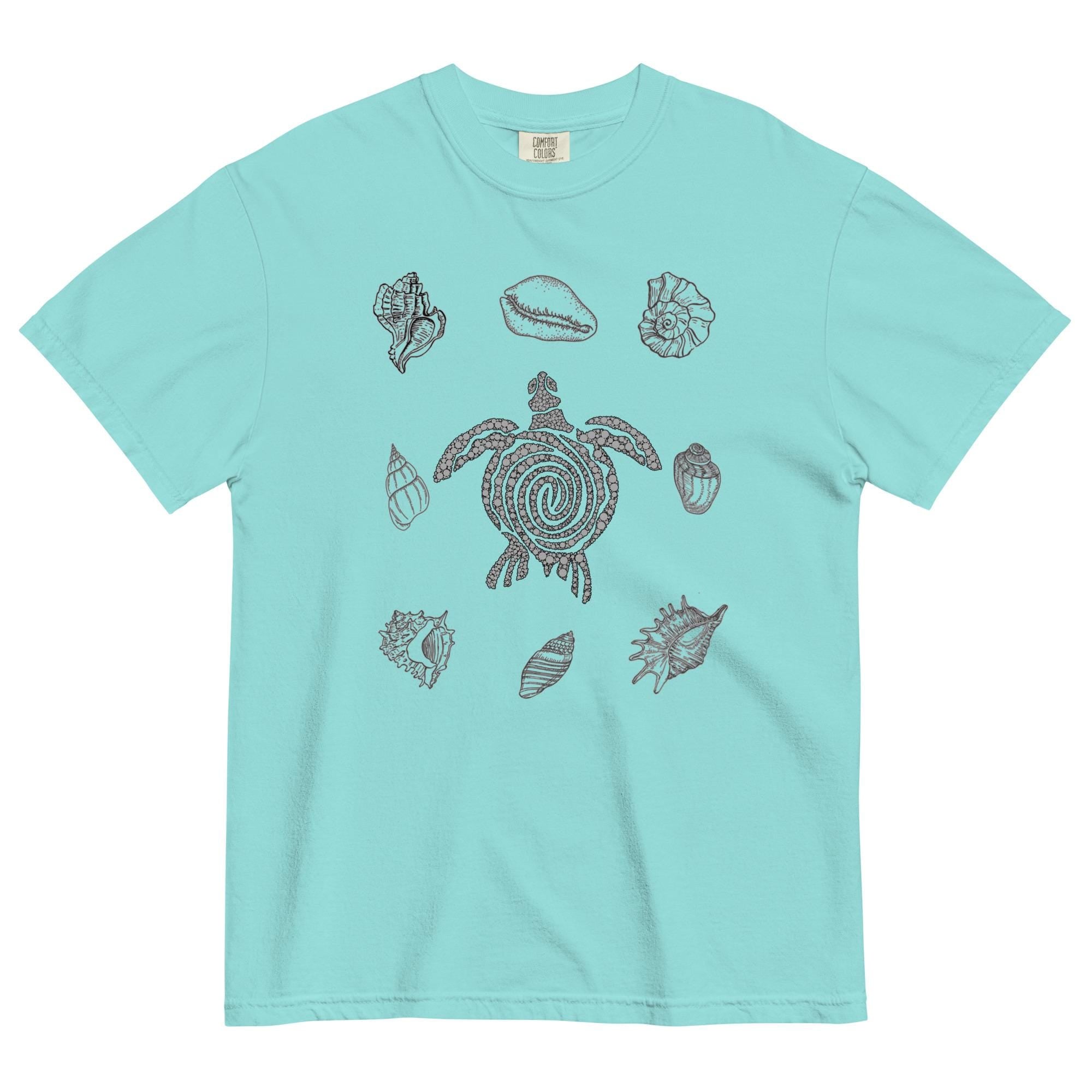 Sea turtle Comfort Colors shirt Sea Shells T-shirt