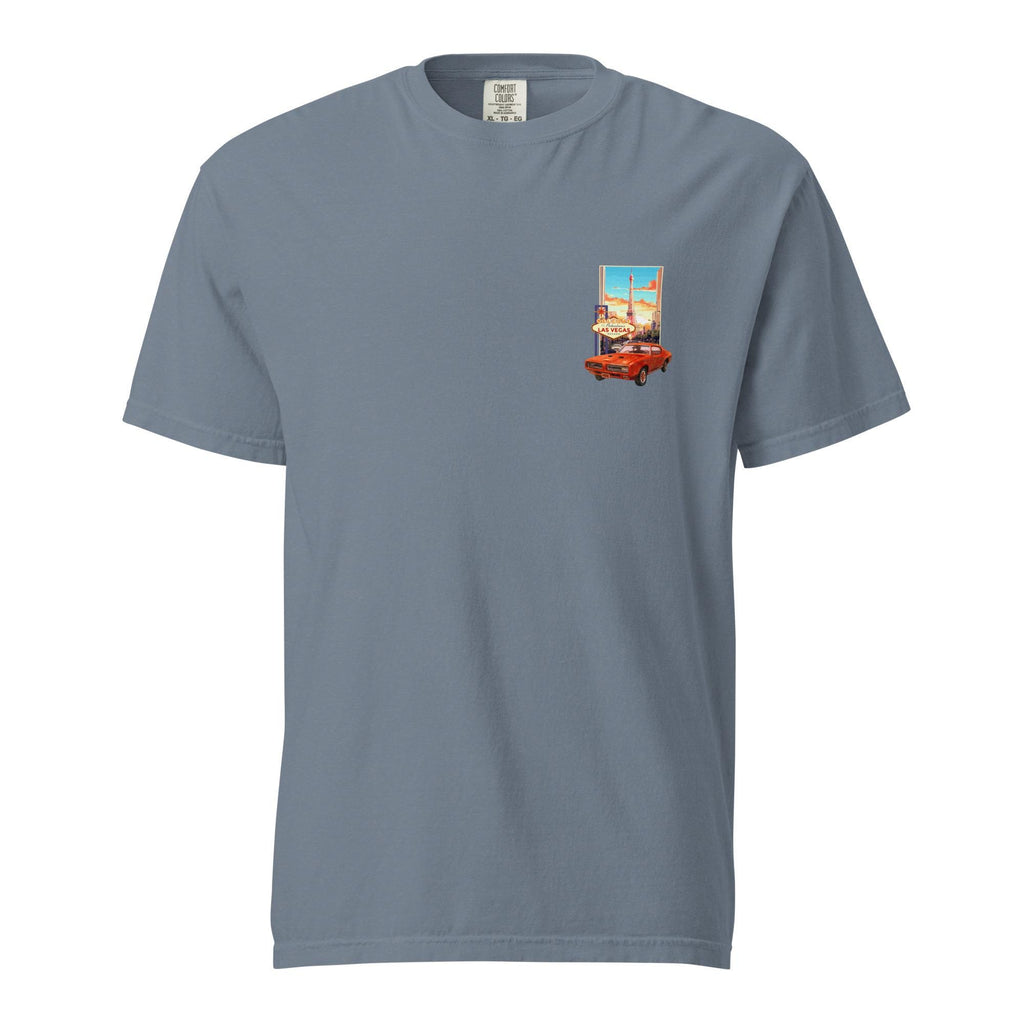 Las Vegas classic car Shirt  Comfort Colors Nevada t-shirt front and back print t-shirt gift for Dad