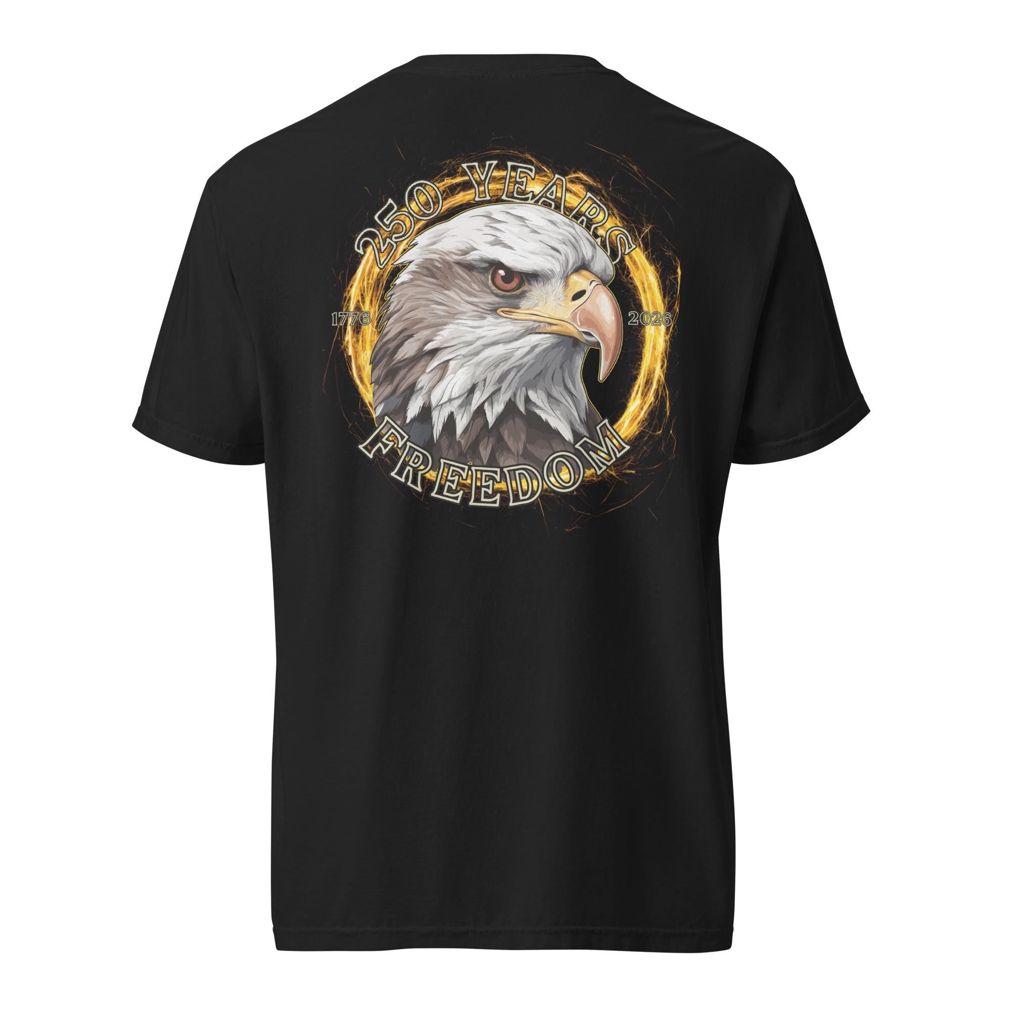 250th Anniversary Eagle Shirt Comfort Colors t-shirt back print USA birthday Unisex garment-dyed heavyweight t-shirt