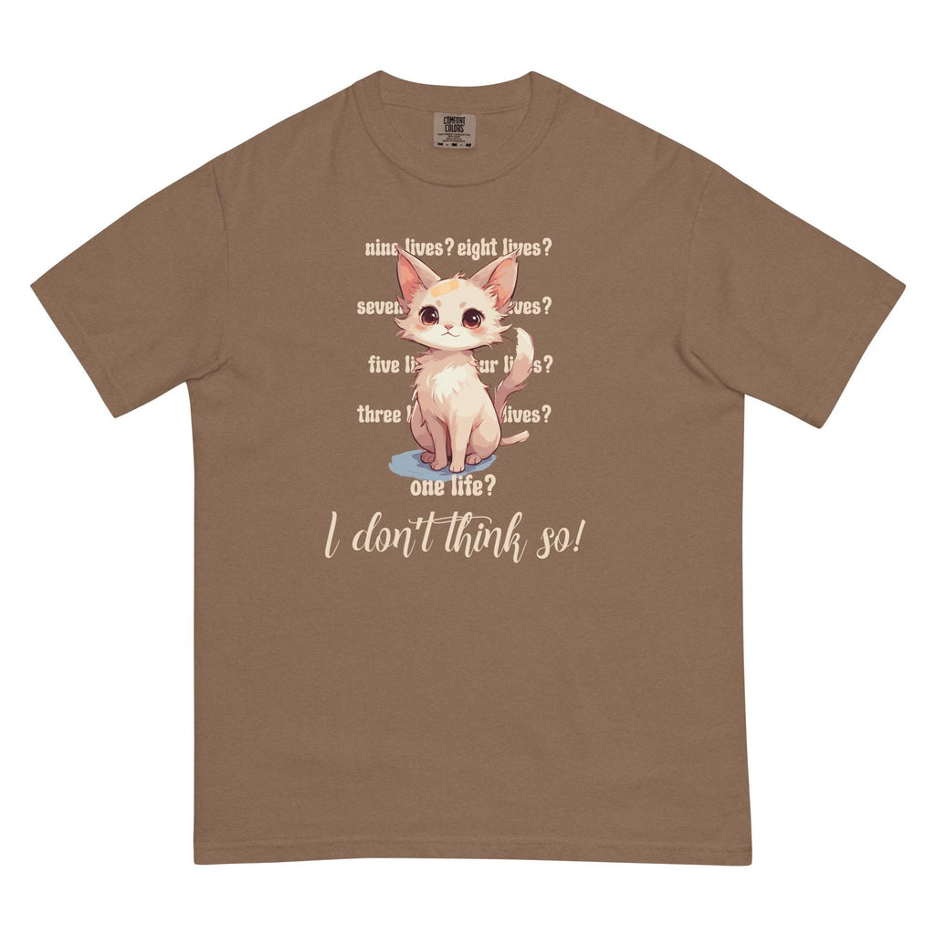 Cute cat Comfort Colors Shirt Cat has nine lives t-shirt cat lover tees Unisex