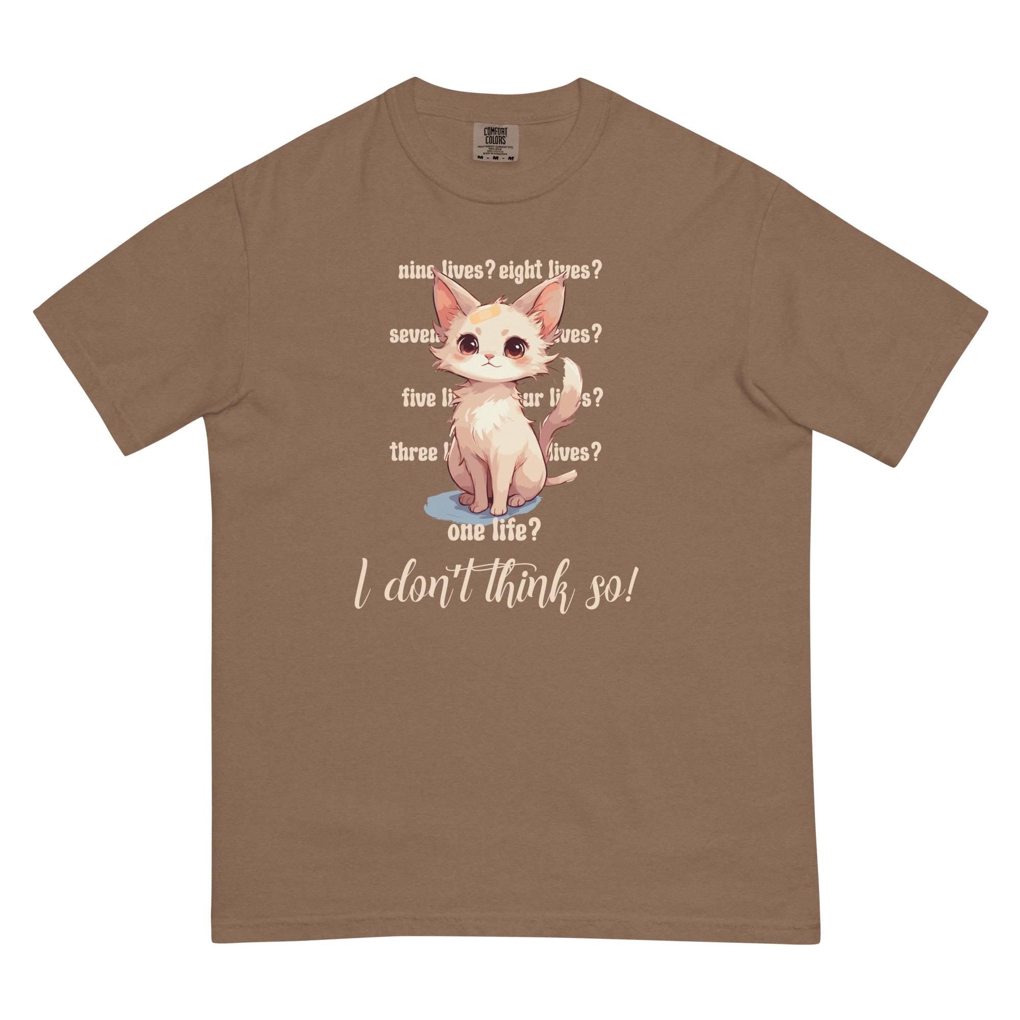 Cute cat Comfort Colors Shirt Cat has nine lives t-shirt cat lover tees Unisex