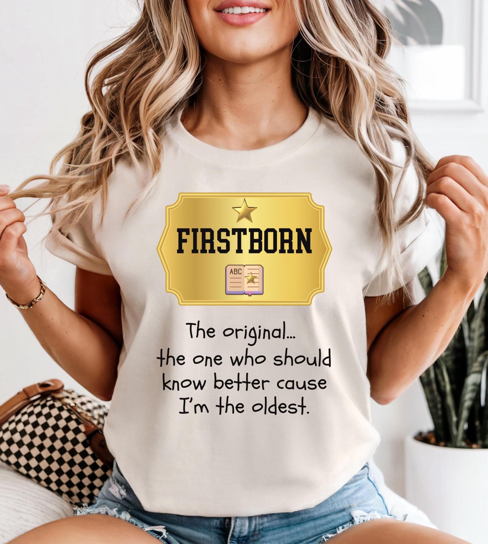 Oldest Child Shirt Comfort Colors funny First Born sibling birth order t-shirt unisex heavyweight t-shirt