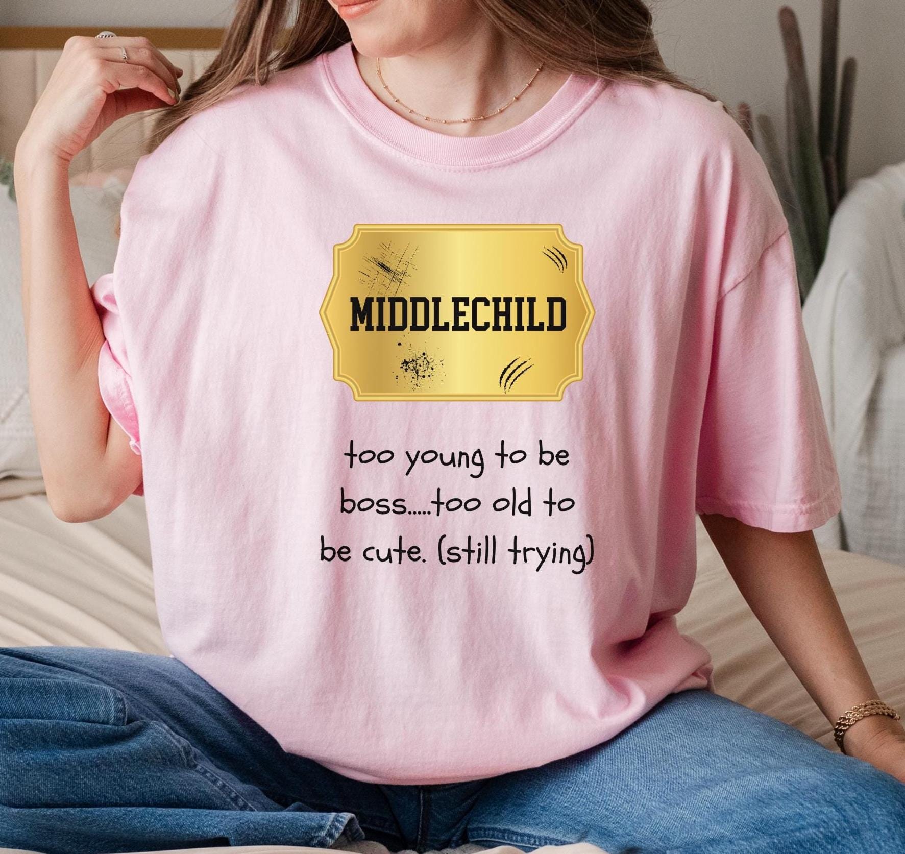 Middle Child Shirt Comfort Colors funny siblings t-shirt family group shirts Unisex garment-dyed heavyweight t-shirt