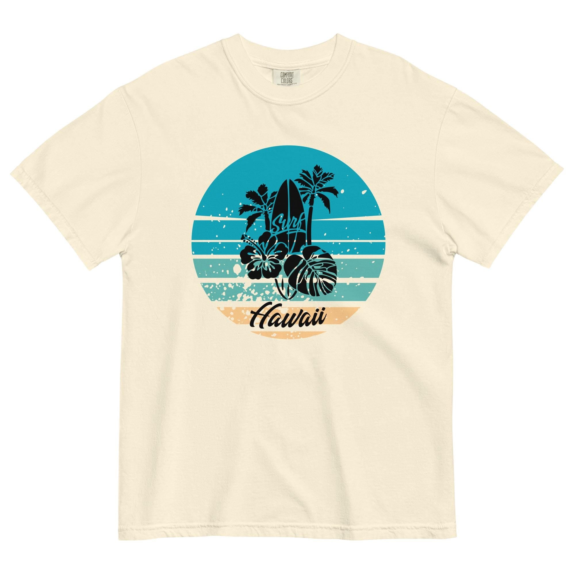 Comfort Colors Hawaii Surf Shirt Retro Hawaii surfing t-shirt Unisex gift for Hawaii lover gift for surfer