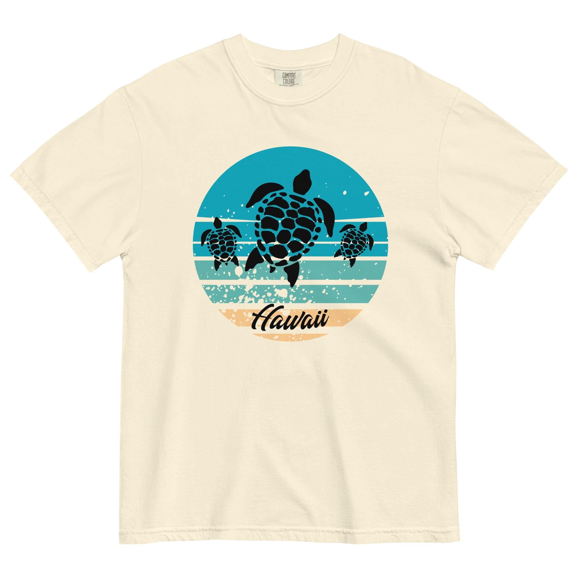 Hawaii turtles Shirt Comfort Colors retro sea turtles Hawaii t-shirt Unisex garment-dyed tee