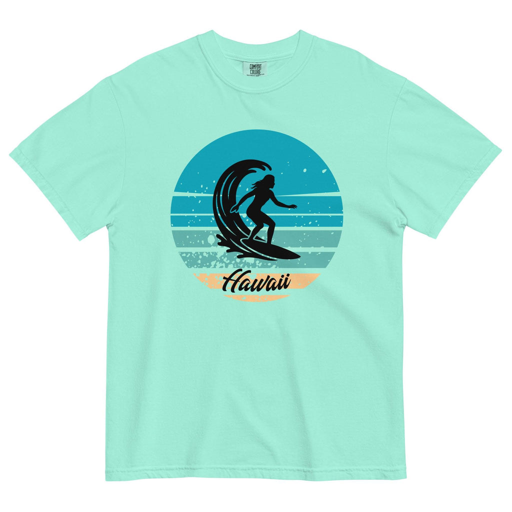 Retro Hawaii surfer shirt Comfort Colors woman surfer tee gift for surfer Unisex garment-dyed heavyweight t-shirt