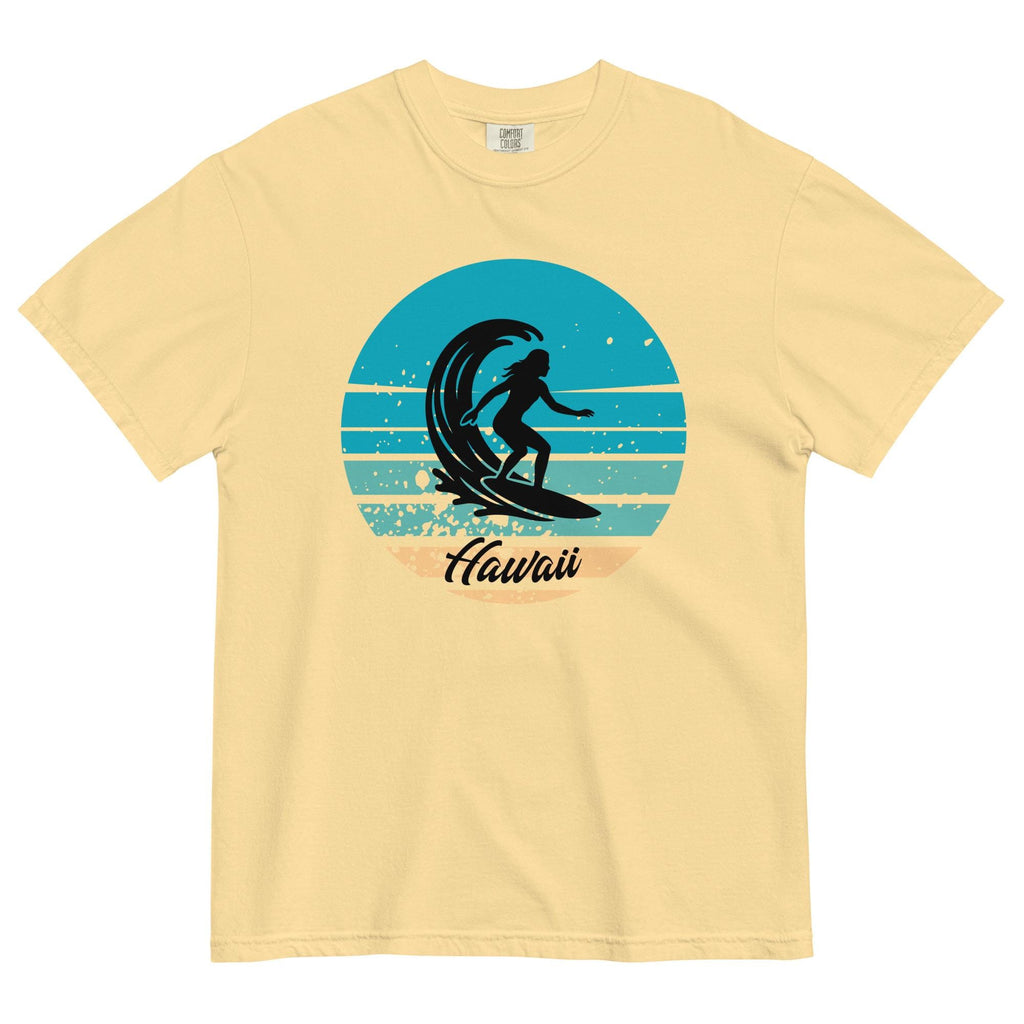Retro Hawaii surfer shirt Comfort Colors woman surfer tee gift for surfer Unisex garment-dyed heavyweight t-shirt