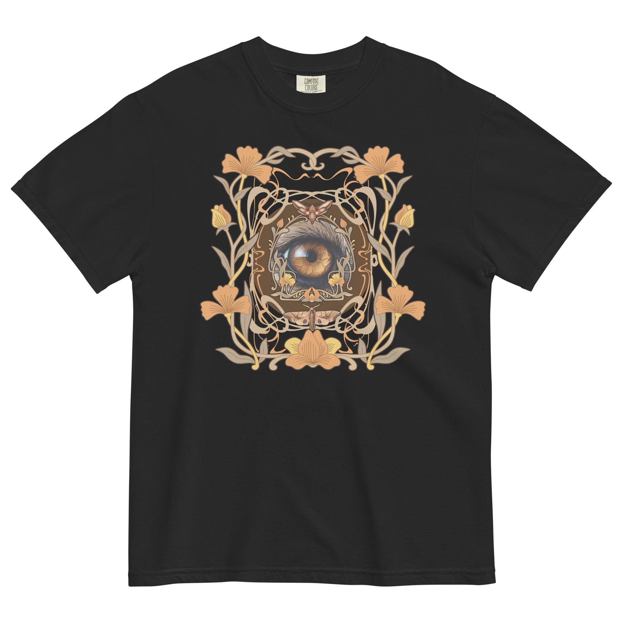 one eye shirt Floral Art deco style shirt Comfort Colors one eye t-shirt artistic shirt
