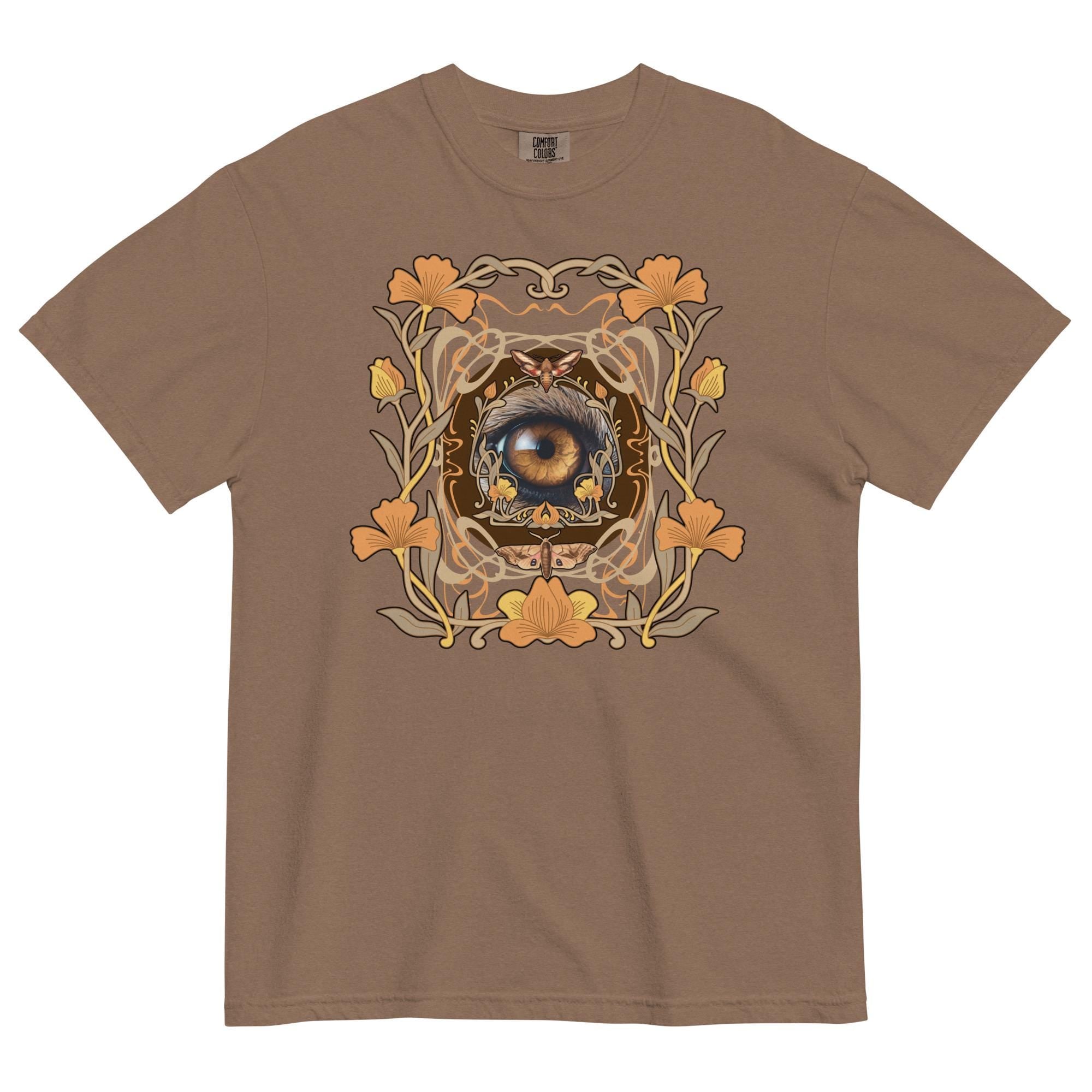 one eye shirt Floral Art deco style shirt Comfort Colors one eye t-shirt artistic shirt