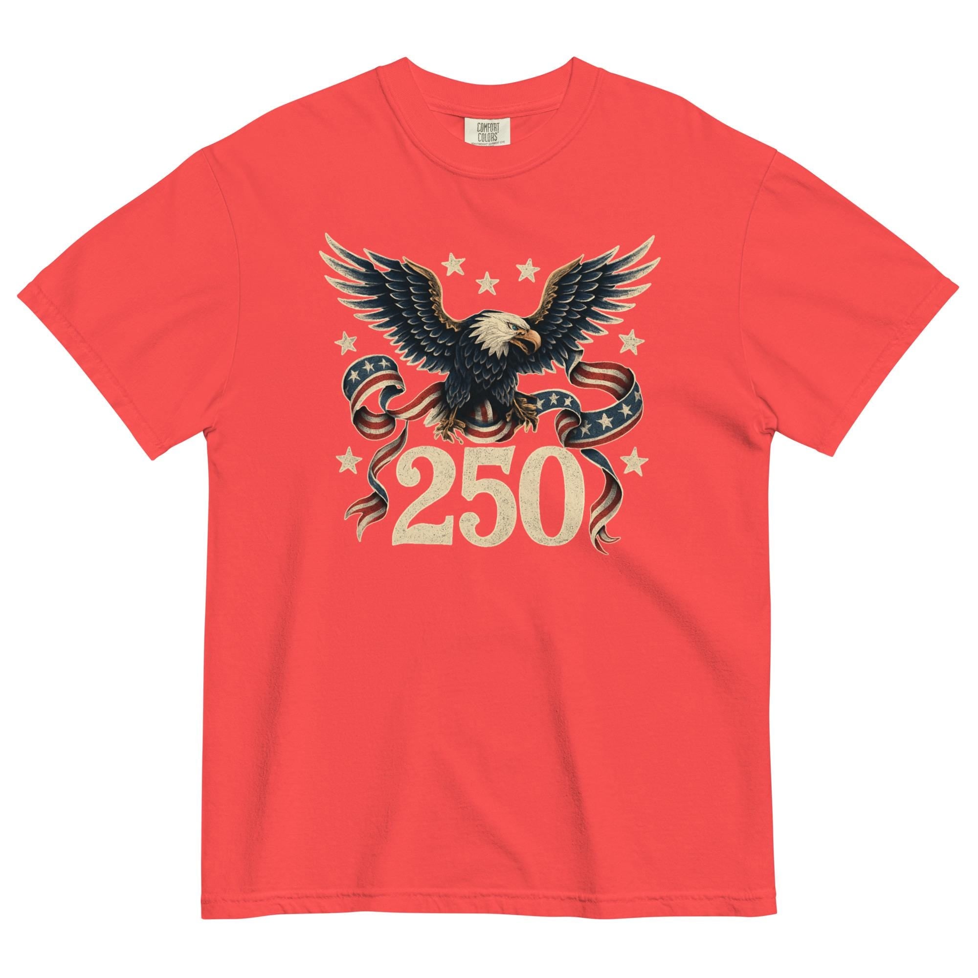 250th Anniversary American Shirt Comfort Colors vintage eagle t-shirt semi quincentennial tee
