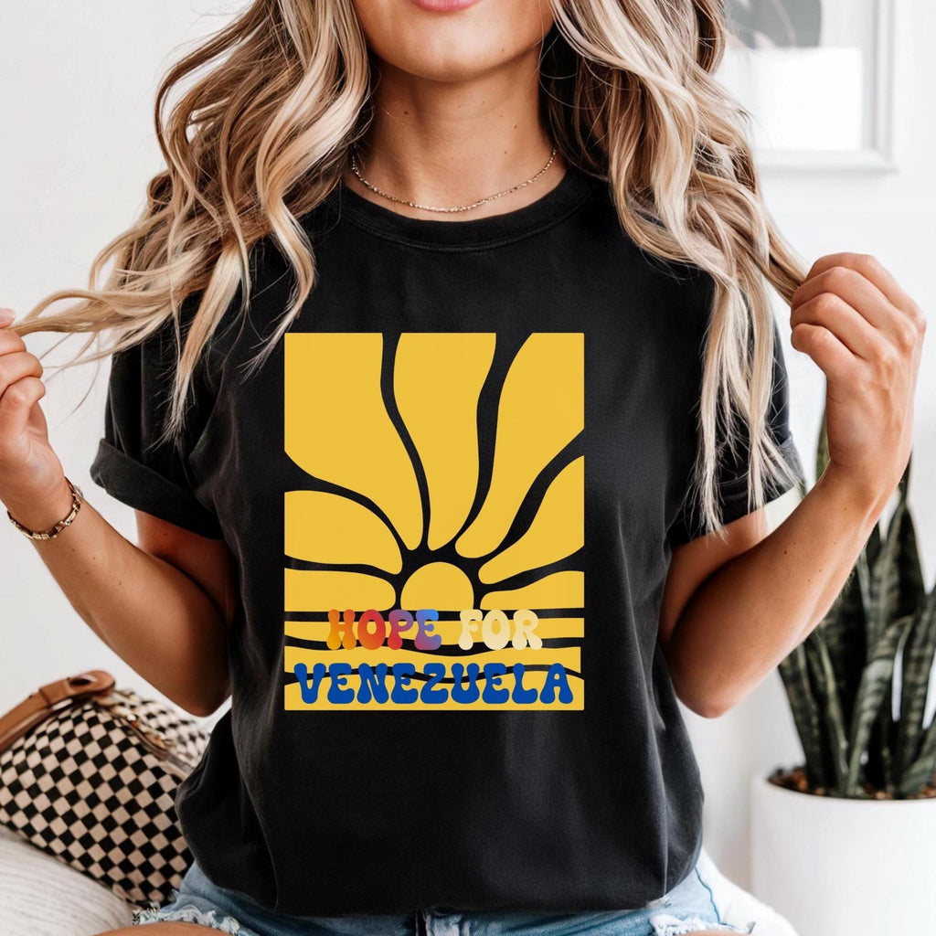 Venezuela Shirt Comfort Colors Hope for Venezuela Franela Unisex camisa eavyweight t-shirt
