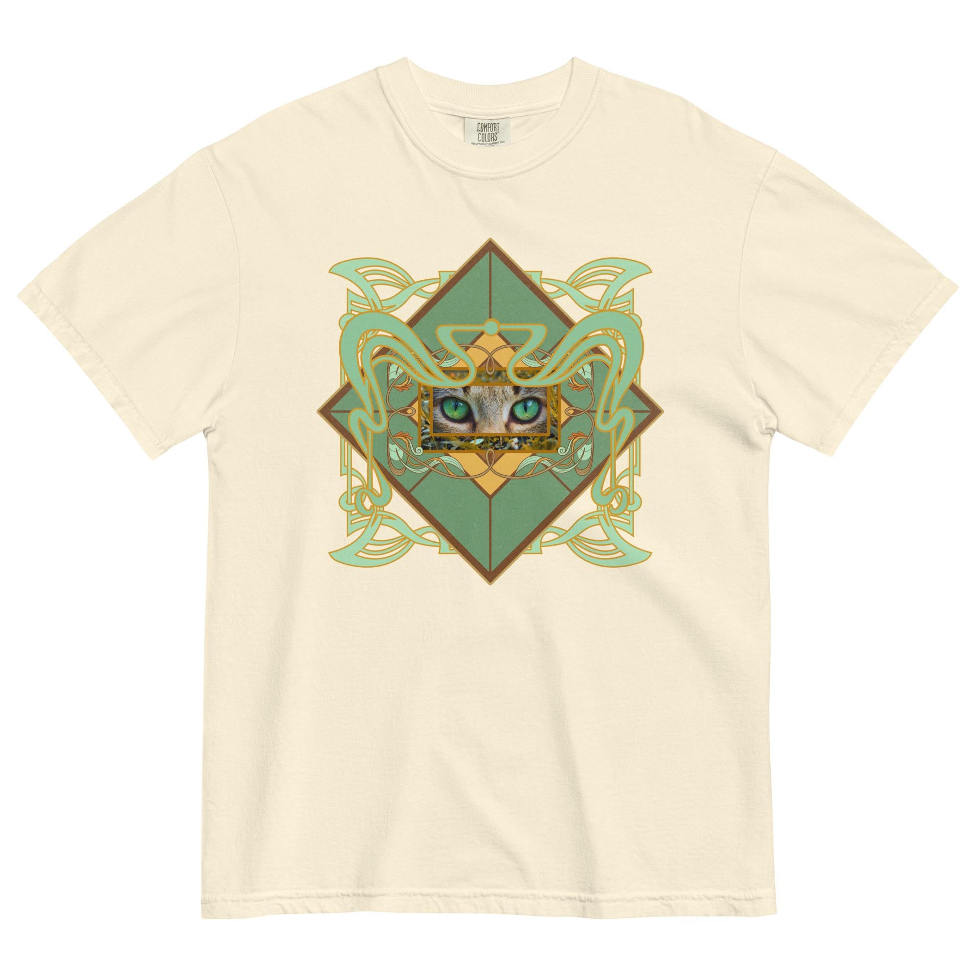 Cat eyes shirt Comfort Colors Cat t-shirt gift for cat lover art nouveau shirts