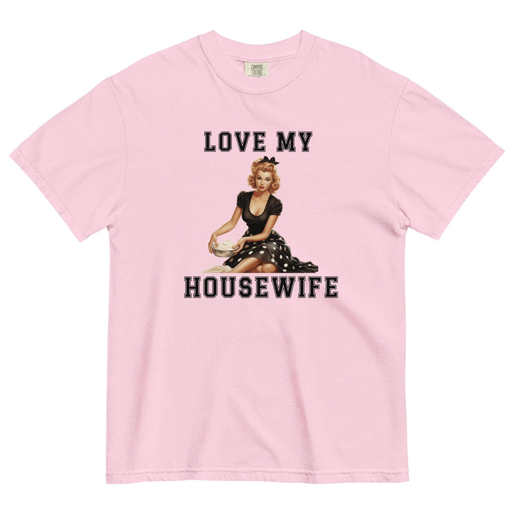 Retro Housewife 50s Shirt Comfort Colors funny husband t-shirt Love my wife shirt
