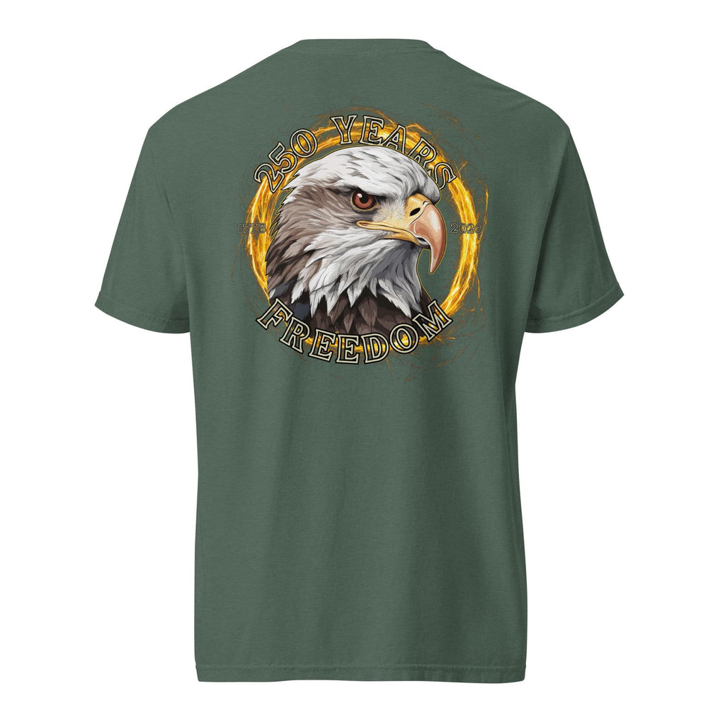 250th Anniversary Eagle Shirt Comfort Colors t-shirt back print USA birthday Unisex garment-dyed heavyweight t-shirt