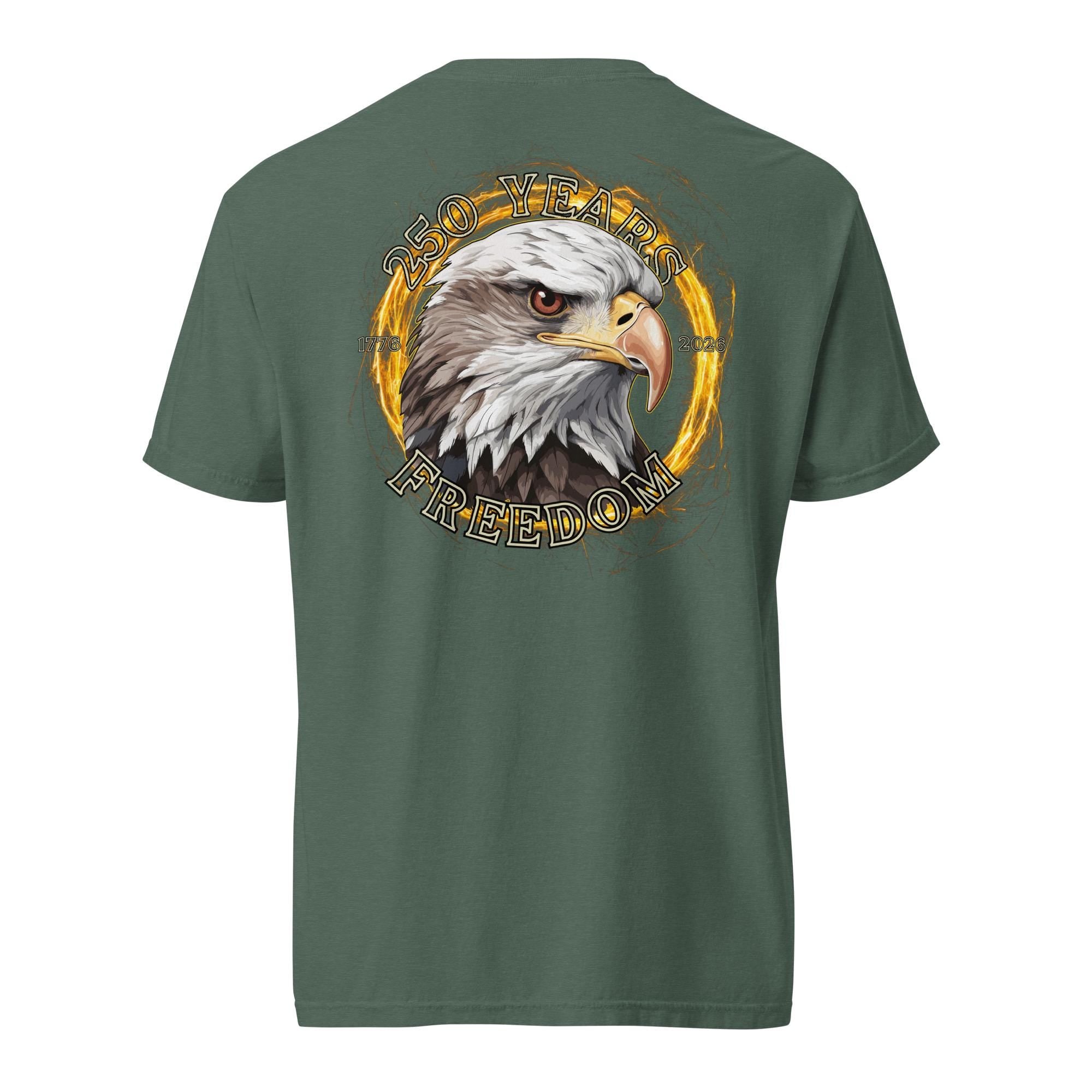 250th Anniversary Eagle Shirt Comfort Colors t-shirt back print USA birthday Unisex garment-dyed heavyweight t-shirt