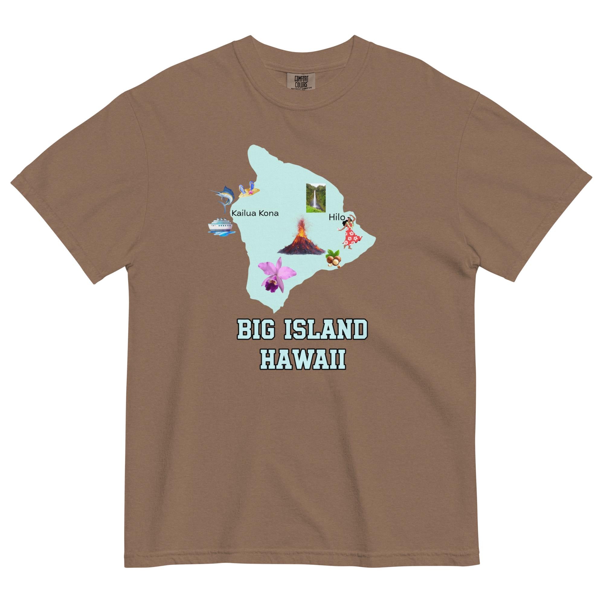 Big Island Hawaii Shirt Comfort Colors Hawaii t-shirt Hawaii Island map shirt Hawaii lover gift Hawaii vacation