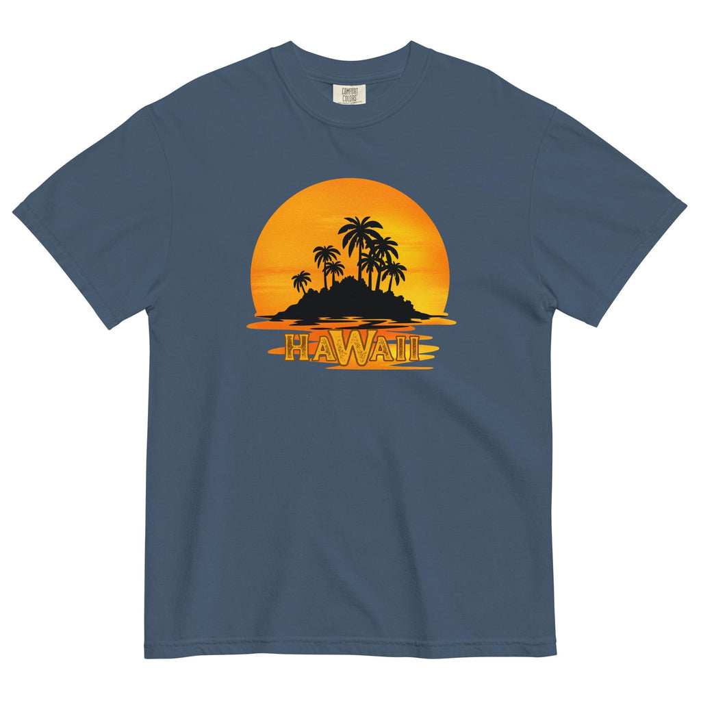 Hawaii Sunset Shirt Comfort Colors Hawaii t-shirt orange sunset tee Unisex garment-dyed t-shirt Hawaii vacation tee