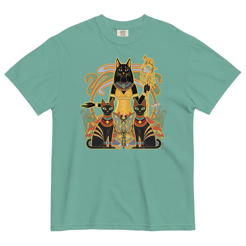 Egyptian Bastet Cat Goddess T-Shirt - Comfort Colors, Cat Lover Gift