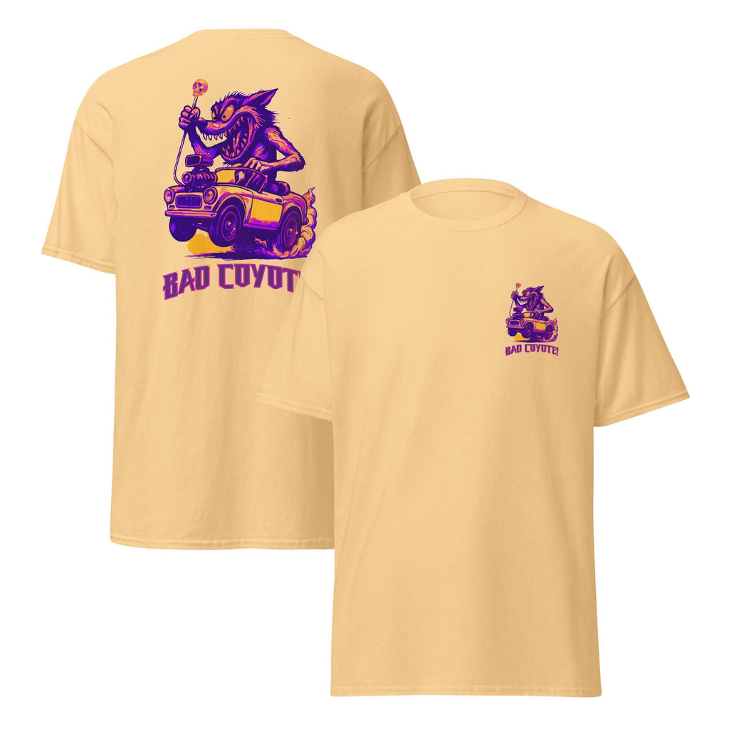 Funny Coyote Shirt Bad Coyote t-shirt front and back print cotton Unisex classic tee