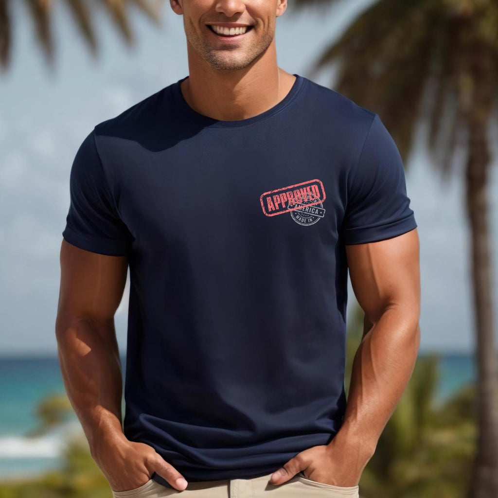 Made in America T-Shirt: Patriotic USA Pride Front & Back Print