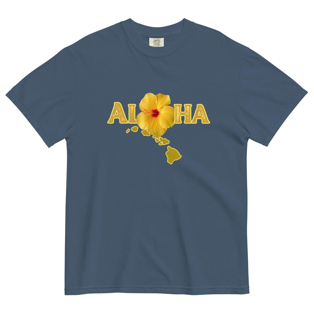 Hawaii Aloha Hibiscus shirt Comfort Colors Hibiscus flower t-shirt gift for Hawaii lover Unisex garment-dyed heavyweight t-shirt