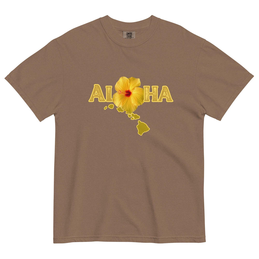 Hawaii Aloha Hibiscus shirt Comfort Colors Hibiscus flower t-shirt gift for Hawaii lover Unisex garment-dyed heavyweight t-shirt