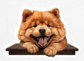 Chow Chow Magnet: Peeking Dog Breed Gift for Chow lover