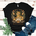 Female Beauty T-shirt Art nouveau woman and foliage gift for art lover, artist shirt gift Unisex t-shirt