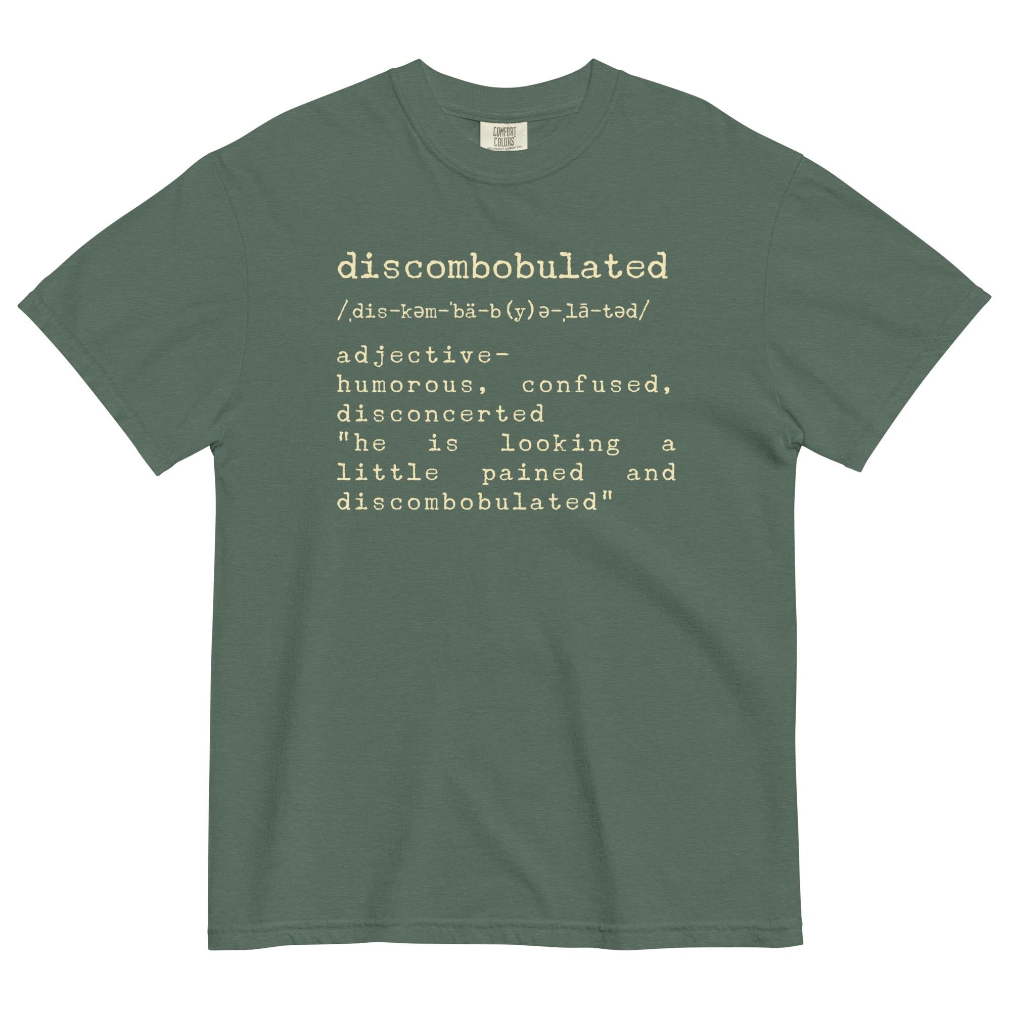 Discombobulated Shirt, funny definition t-shirt Comfort Colors funny tees Unisex gift for English teacher gift for writer