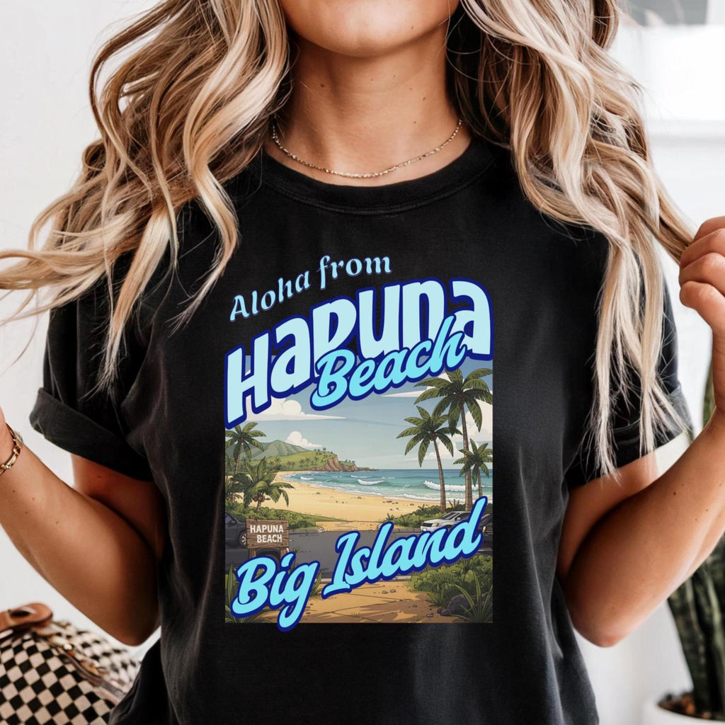 Hapuna Beach Hawaii T-shirt Comfort Colors Hawaii Big Island t-shirt gift for Hawaii lover Unisex garment-dyed tee