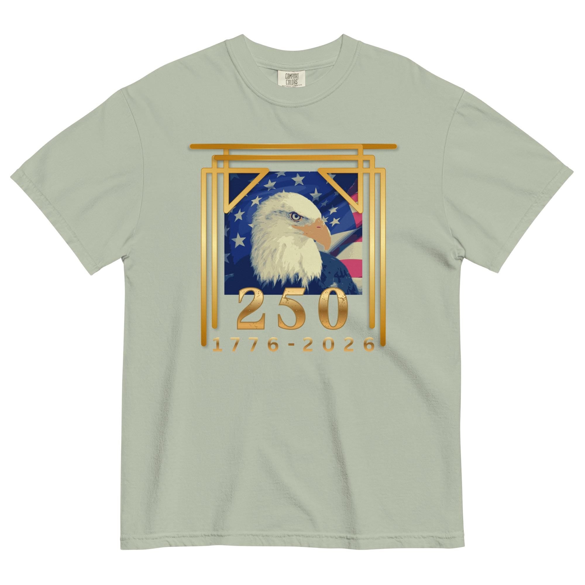 Eagle 250 Shirt art deco style Eagle 250th Anniversary USA Comfort Colors t-shirt