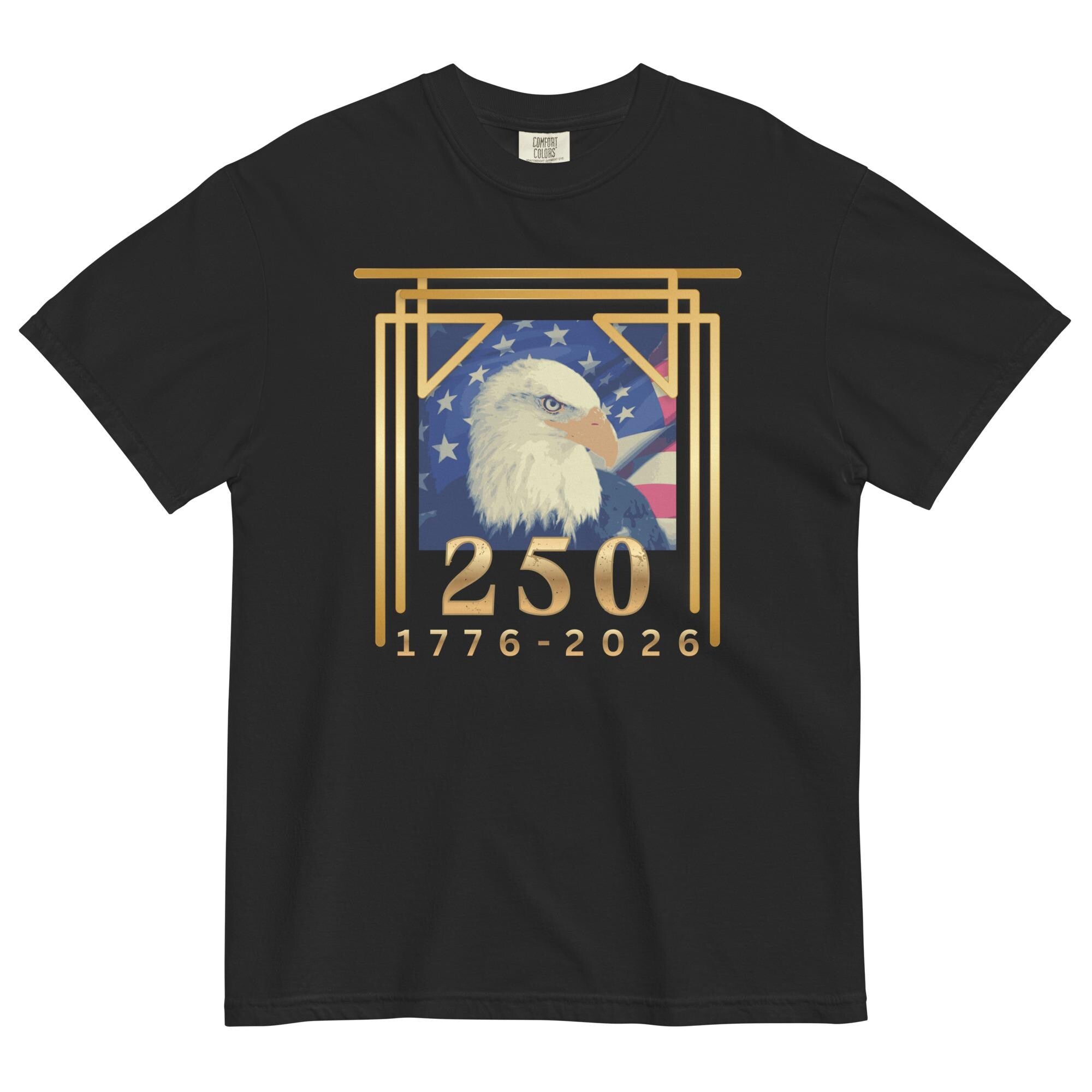 Eagle 250 Shirt art deco style Eagle 250th Anniversary USA Comfort Colors t-shirt