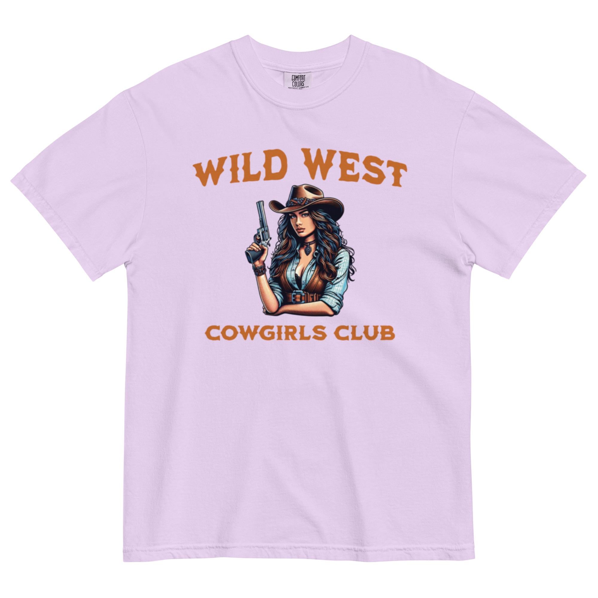 Cowgirl T-shirt Comfort Colors Wild West Cowgirls Club tee