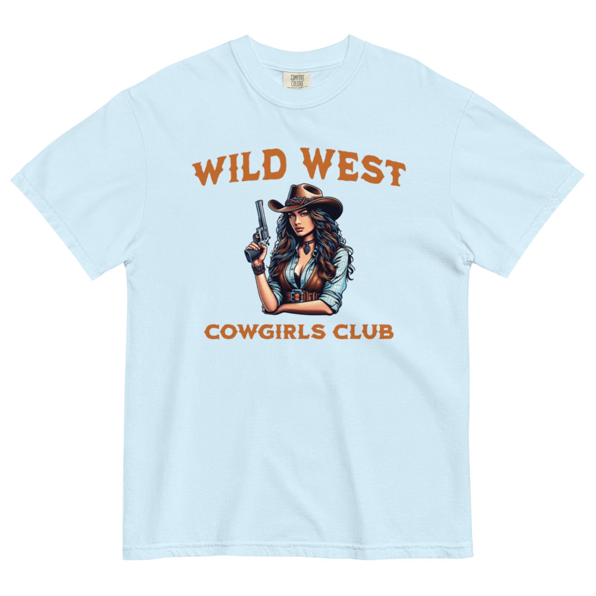 Cowgirl T-shirt Comfort Colors Wild West Cowgirls Club tee