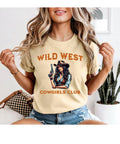 Cowgirl T-shirt Comfort Colors Wild West Cowgirls Club tee