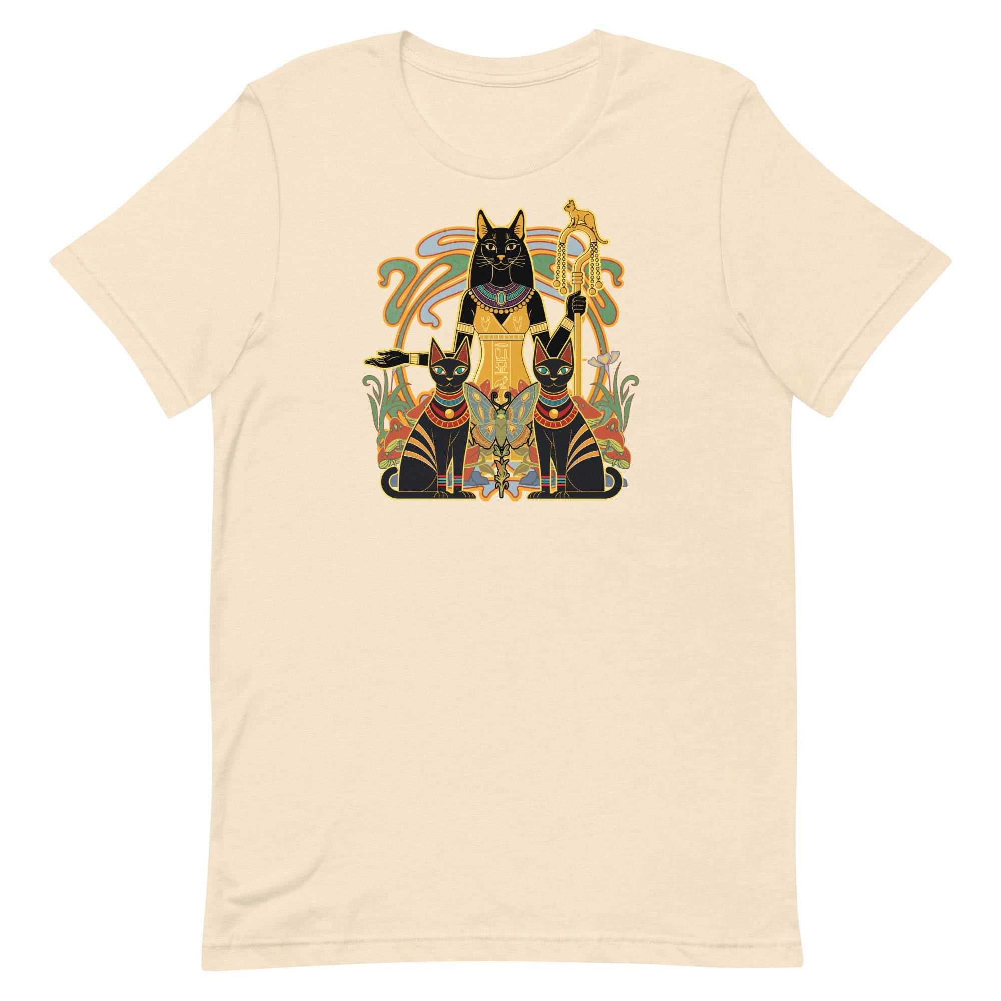 Egyptian Cat Goddess Shirt Ancient Egyptian Bastet cats t-shirt Bella Canvas soft Unisex tee