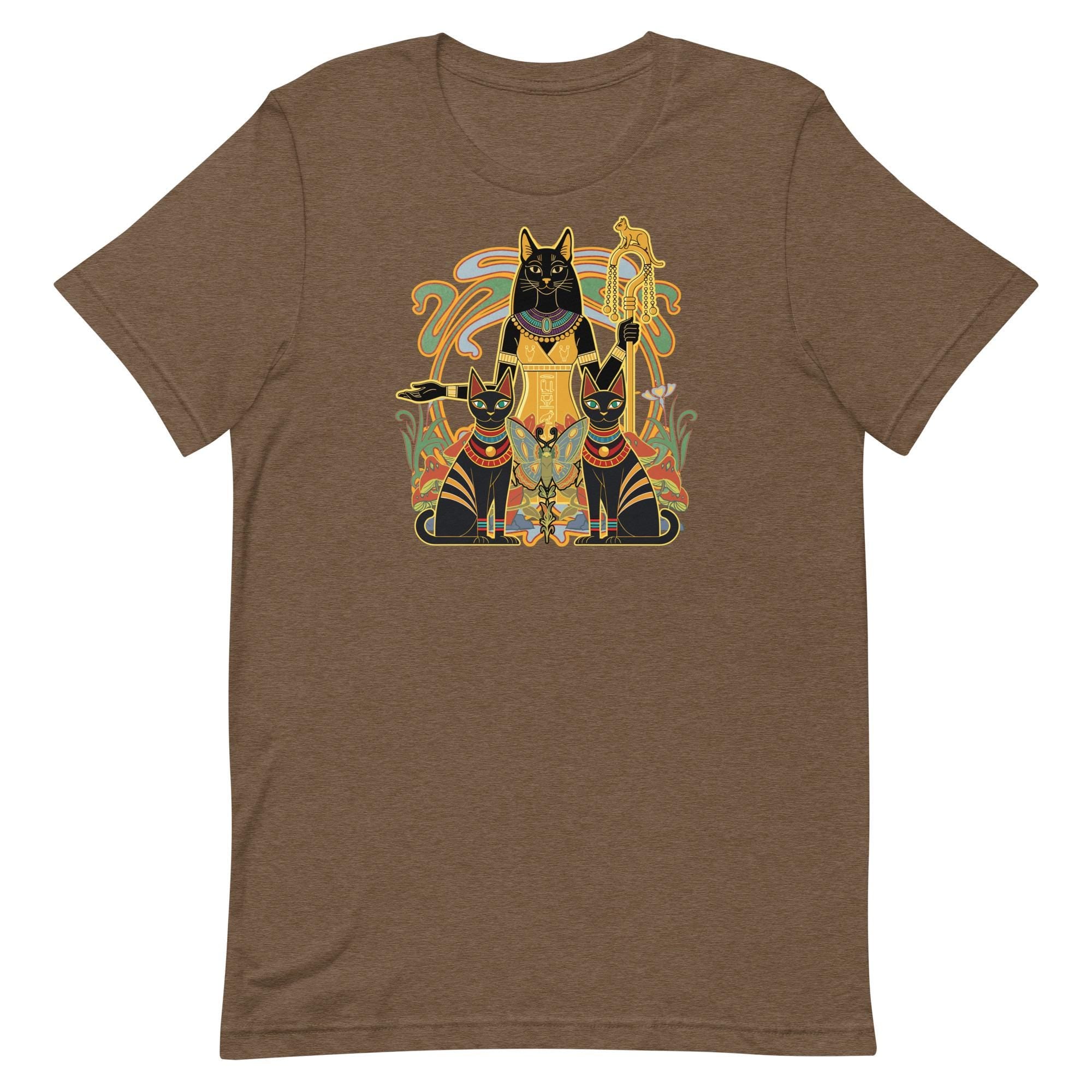 Egyptian Cat Goddess Shirt Ancient Egyptian Bastet cats t-shirt Bella Canvas soft Unisex tee