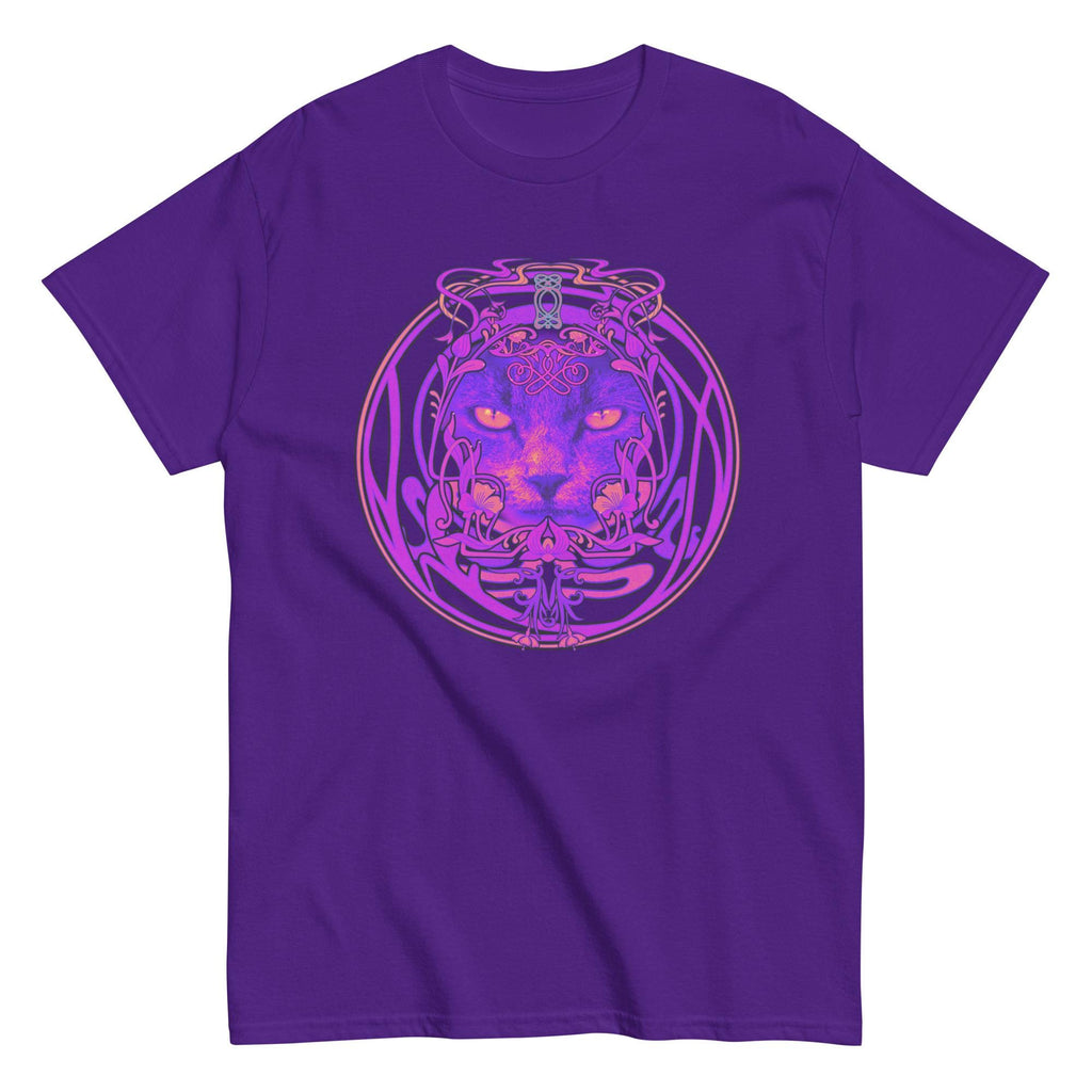 Abstract Cat Shirt colorful cat design t-shirt Gildan cat t-shirt