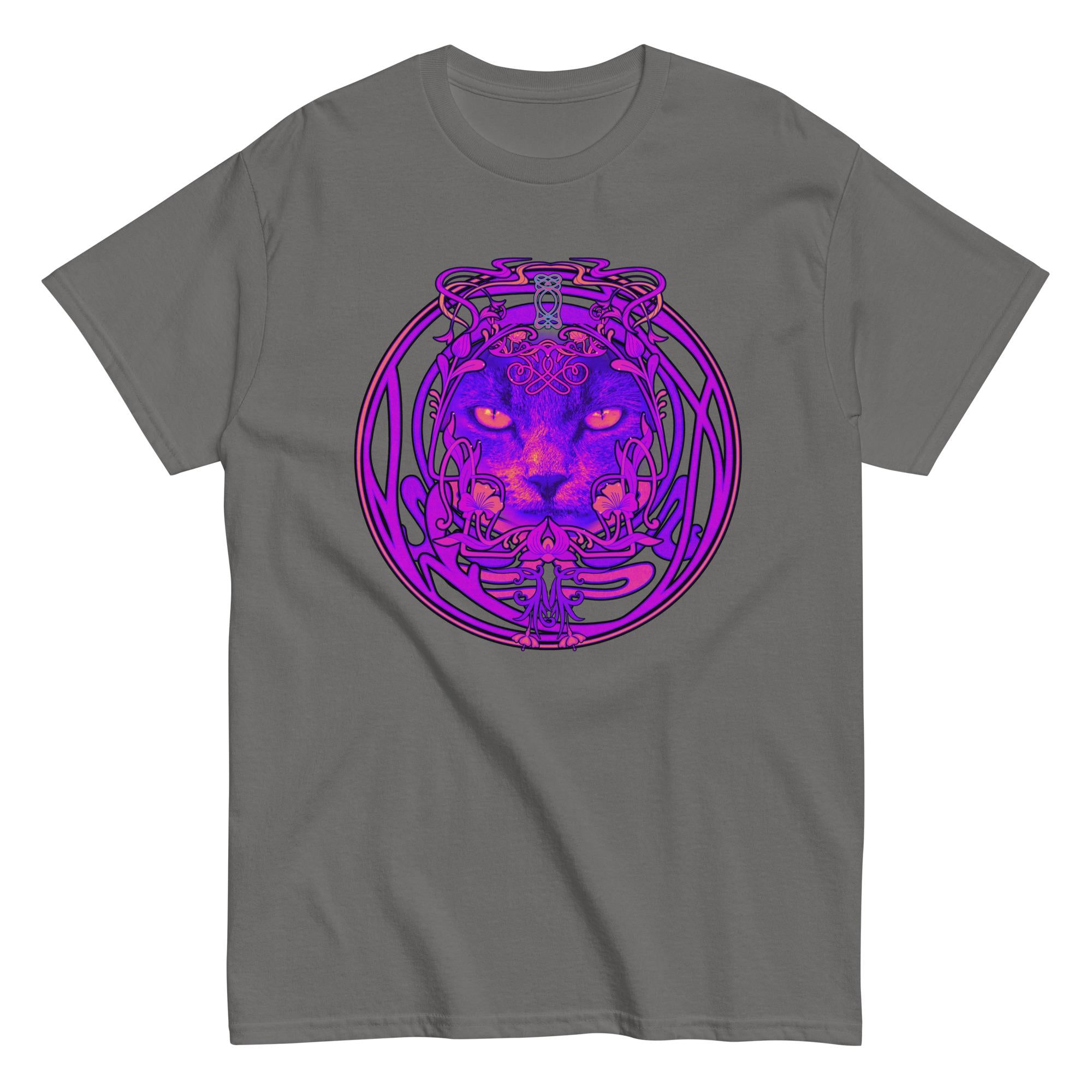 Abstract Cat Shirt colorful cat design t-shirt Gildan cat t-shirt