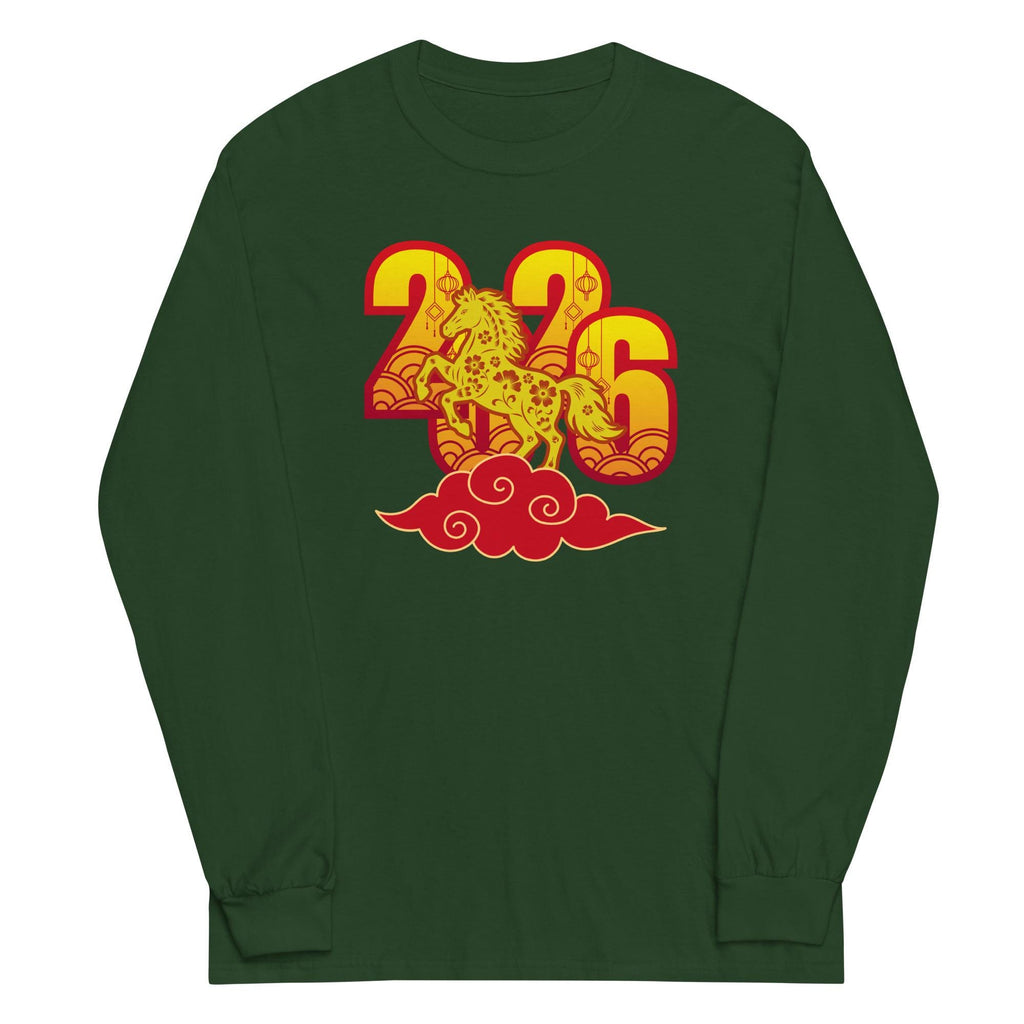 Year of the Horse 2026 Men’s Long Sleeve Shirt