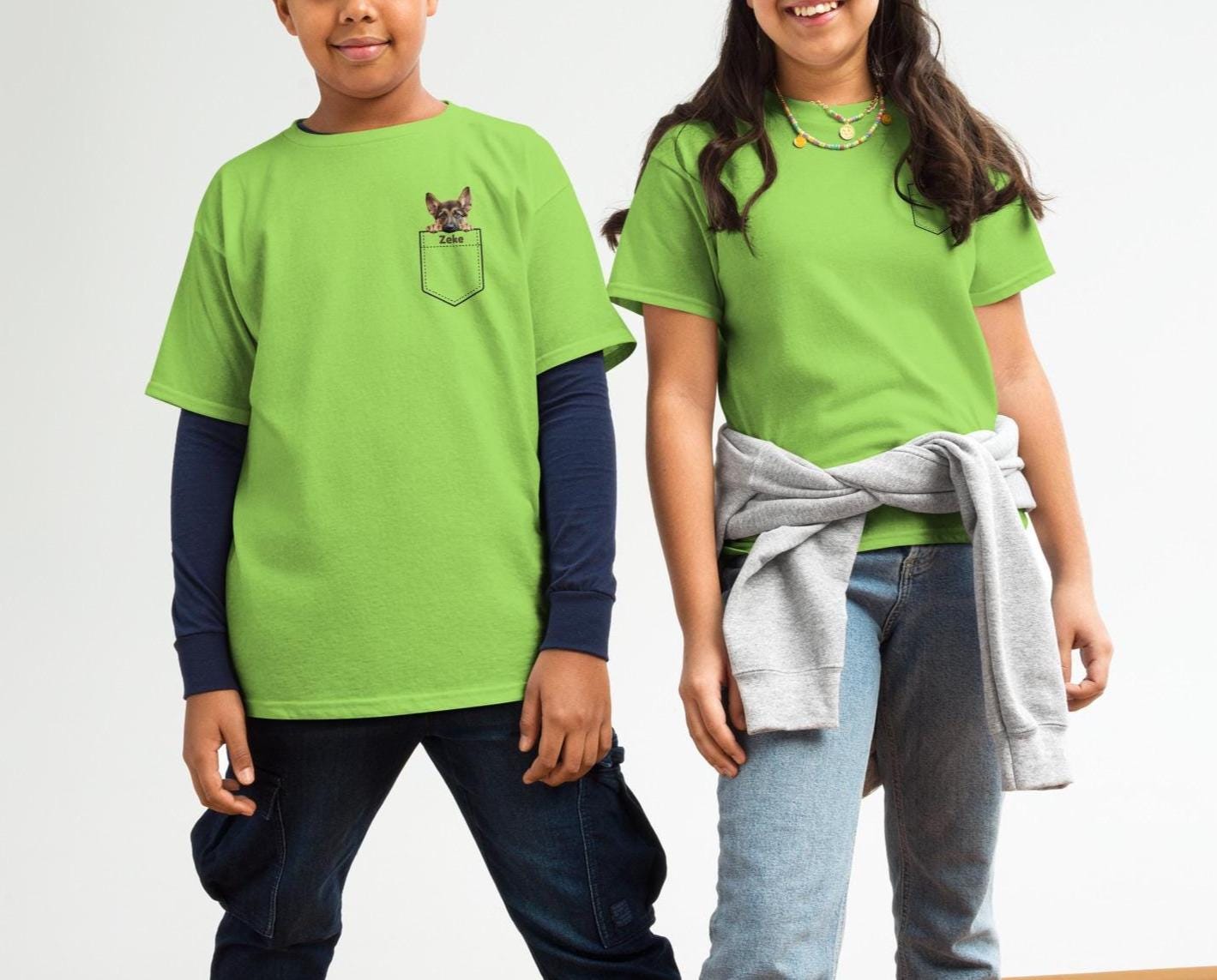 Youth German Shepherd T-Shirt: Kids Dog Tee, Back to School