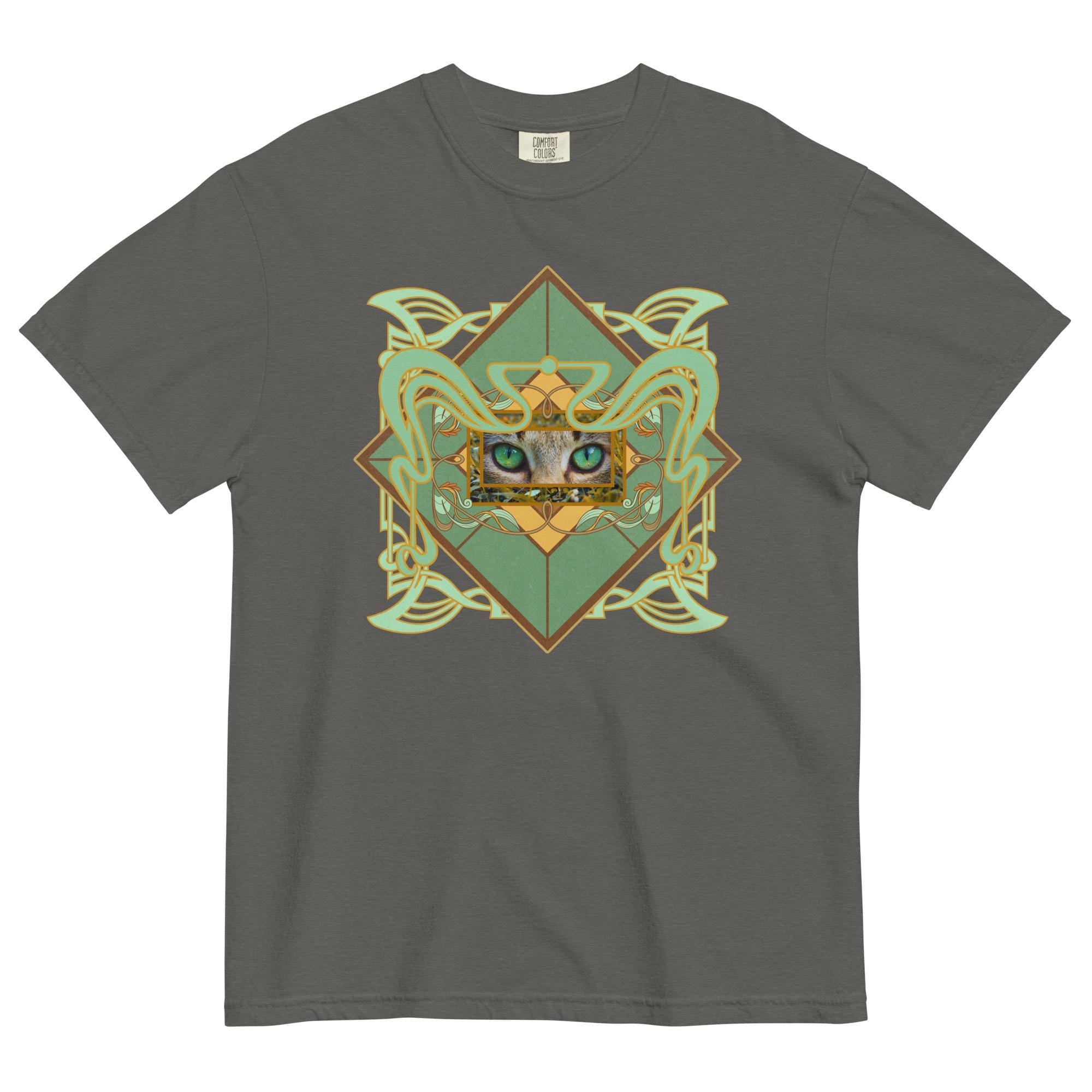 Cat eyes shirt Comfort Colors Cat t-shirt gift for cat lover art nouveau shirts