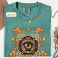 one eye shirt Floral Art deco style shirt Comfort Colors one eye t-shirt artistic shirt