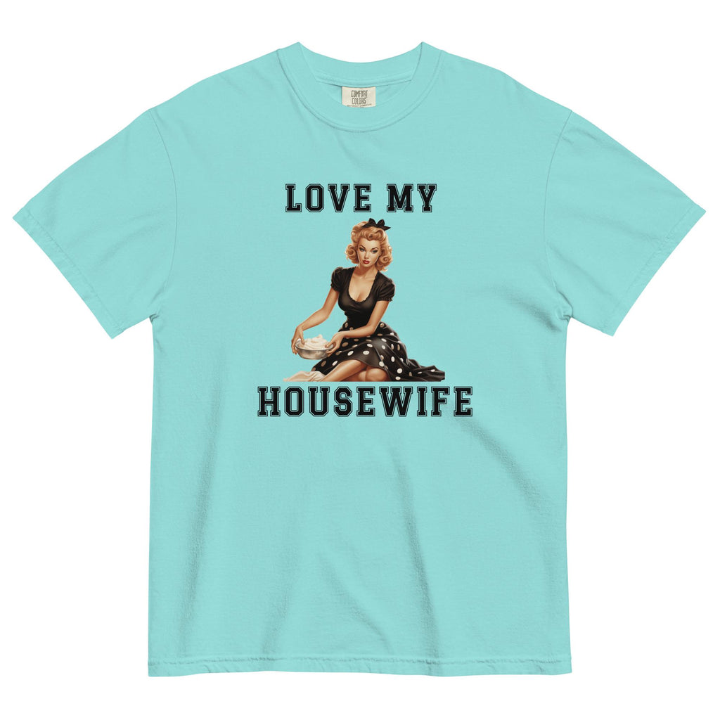 Retro Housewife 50s Shirt Comfort Colors funny husband t-shirt Love my wife shirt