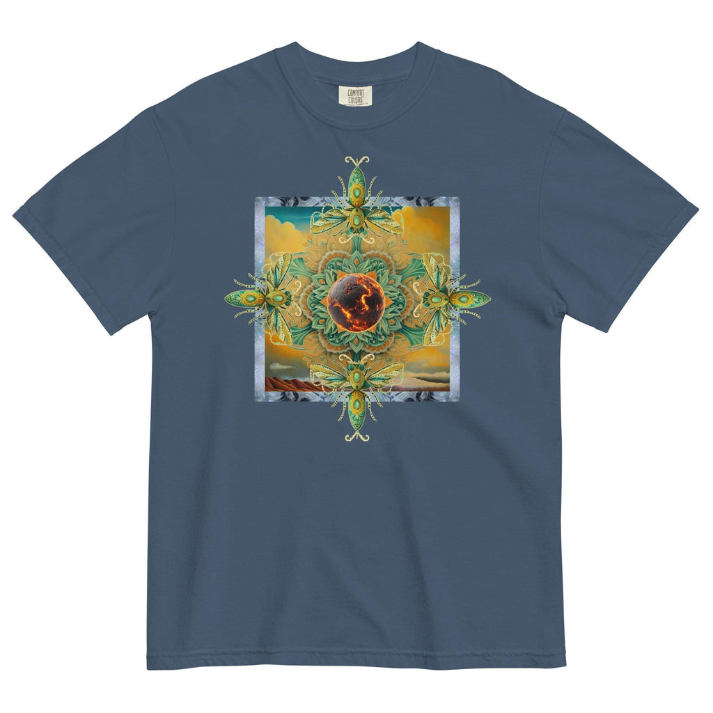 Art Nouveau style Comfort Colors t-shirt green design Unisex garment-dyed heavyweight t-shirt