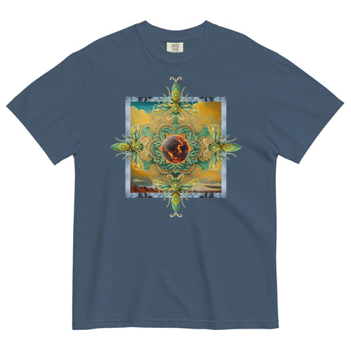 Art Nouveau style Comfort Colors t-shirt green design Unisex garment-dyed heavyweight t-shirt