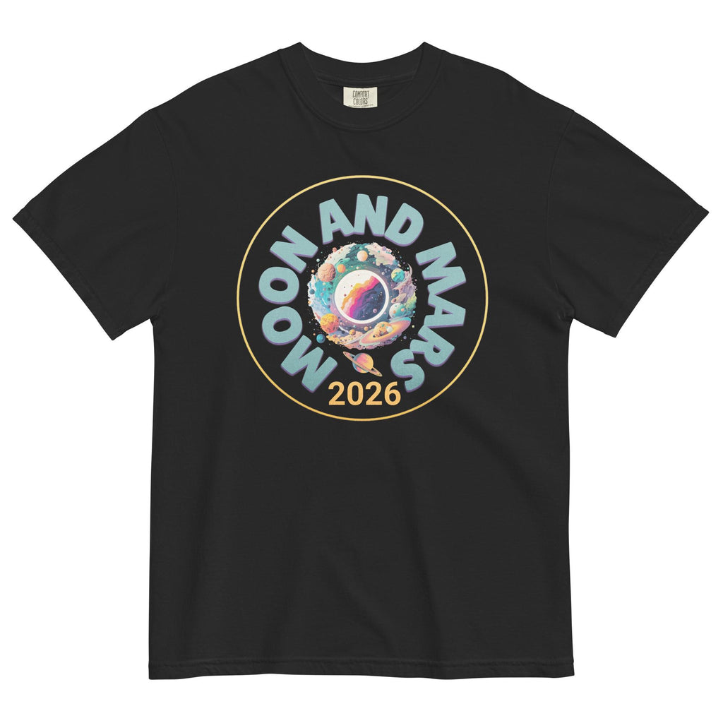 Moon and Mars 2026 Shirt Comfort Colors Space t-shirt Unisex garment-dyed heavyweight t-shirt
